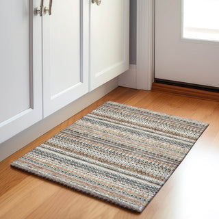 Piper Looms Chantille Stripes ACN1970 Linen Machine Washable Area Rug Scatter Lifestyle Image Feature