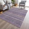 Piper Looms Chantille Stripes ACN1970 Purple Machine Washable Area Rug Lifestyle Image Feature