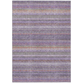 Piper Looms Chantille Stripes ACN1970 Purple Machine Washable Area Rug main image