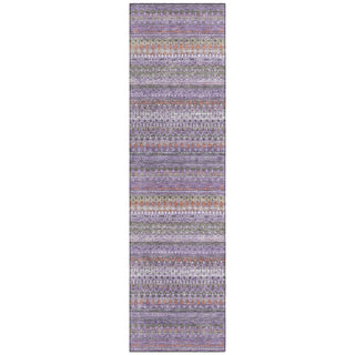 Piper Looms Chantille Stripes ACN1970 Purple Machine Washable Area Rug Runner Main Image