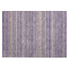 Piper Looms Chantille Stripes ACN1970 Purple Machine Washable Area Rug Scatter Main Image