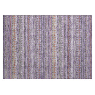 Piper Looms Chantille Stripes ACN1970 Purple Machine Washable Area Rug Scatter Main Image
