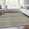 Piper Looms Chantille Stripes ACN1970 Taupe Machine Washable Area Rug Lifestyle Image Feature
