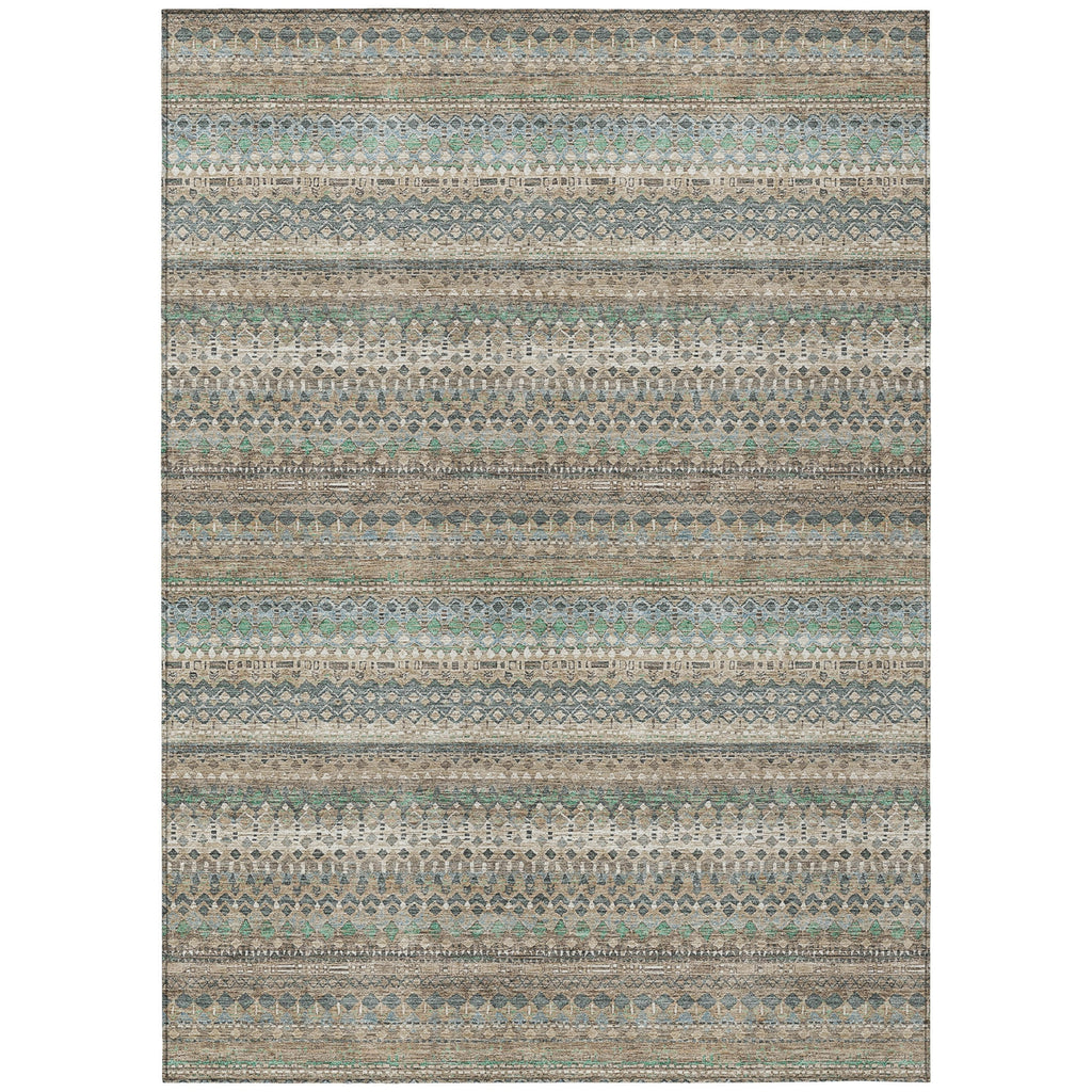 Piper Looms Chantille Stripes ACN1970 Taupe Machine Washable Area Rug main image
