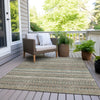 Piper Looms Chantille Stripes ACN1970 Taupe Machine Washable Area Rug Outdoor Lifestyle Image Feature