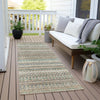 Piper Looms Chantille Stripes ACN1970 Taupe Machine Washable Area Rug Runner Outdoor Lifestyle Image Feature