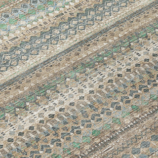 Piper Looms Chantille Stripes ACN1970 Taupe Machine Washable Area Rug Swatch Image