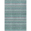 Piper Looms Chantille Stripes ACN1970 Teal Machine Washable Area Rug main image