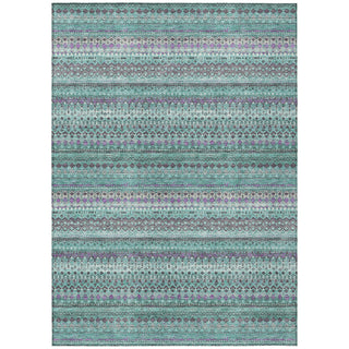 Piper Looms Chantille Stripes ACN1970 Teal Machine Washable Area Rug main image