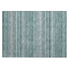 Piper Looms Chantille Stripes ACN1970 Teal Machine Washable Area Rug Scatter Main Image