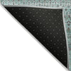 Piper Looms Chantille Stripes ACN1970 Turquoise Machine Washable Area Rug Backing Image