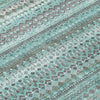 Piper Looms Chantille Stripes ACN1970 Turquoise Machine Washable Area Rug Swatch Image