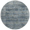 Piper Looms Chantille Stripes ACN1971 Denim Machine Washable Area Rug Round Main Image