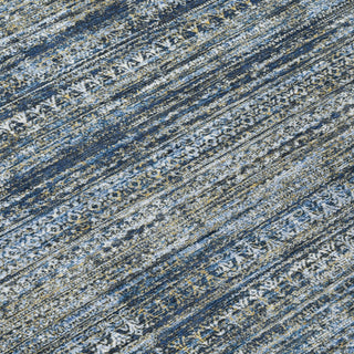 Piper Looms Chantille Stripes ACN1971 Denim Machine Washable Area Rug Swatch Image