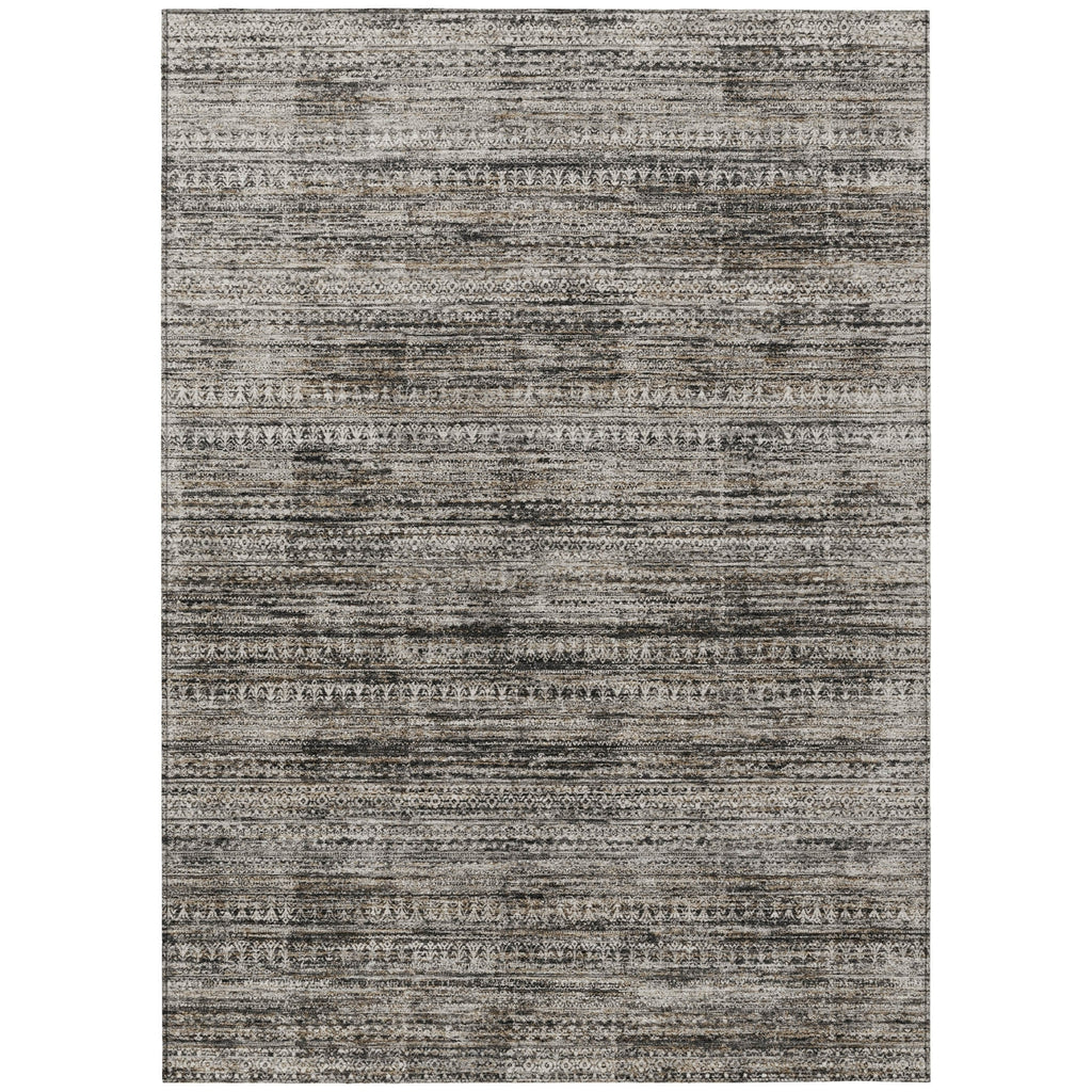 Piper Looms Chantille Stripes ACN1971 Taupe Machine Washable Area Rug main image