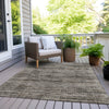 Piper Looms Chantille Stripes ACN1971 Taupe Machine Washable Area Rug Outdoor Lifestyle Image Feature