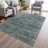 Piper Looms Chantille Stripes ACN1971 Teal Machine Washable Area Rug Lifestyle Image Feature