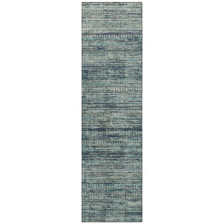 Piper Looms Chantille Stripes ACN1971 Teal Machine Washable Area Rug Runner Main Image
