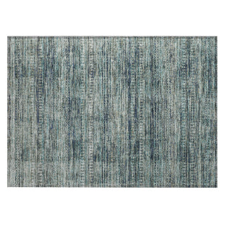 Piper Looms Chantille Stripes ACN1971 Teal Machine Washable Area Rug Scatter Main Image