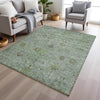 Piper Looms Chantille Arabesque ACN1972 Aloe Machine Washable Area Rug Lifestyle Image Feature