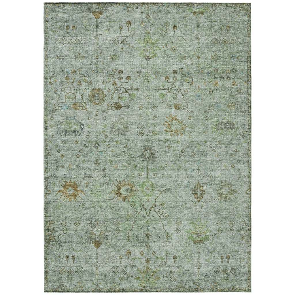 Piper Looms Chantille Arabesque ACN1972 Aloe Machine Washable Area Rug main image