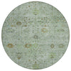 Piper Looms Chantille Arabesque ACN1972 Aloe Machine Washable Area Rug Round Main Image