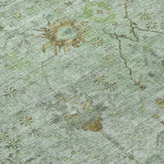 Piper Looms Chantille Arabesque ACN1972 Aloe Machine Washable Area Rug Swatch Image