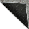 Piper Looms Chantille Arabesque ACN1972 Gray Machine Washable Area Rug Backing Image