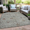 Piper Looms Chantille Arabesque ACN1972 Gray Machine Washable Area Rug Outdoor Lifestyle Image Feature