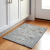 Piper Looms Chantille Arabesque ACN1972 Gray Machine Washable Area Rug Scatter Lifestyle Image Feature