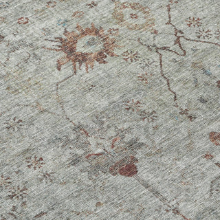 Piper Looms Chantille Arabesque ACN1972 Gray Machine Washable Area Rug Swatch Image