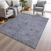 Piper Looms Chantille Arabesque ACN1972 Lavender Machine Washable Area Rug Lifestyle Image Feature