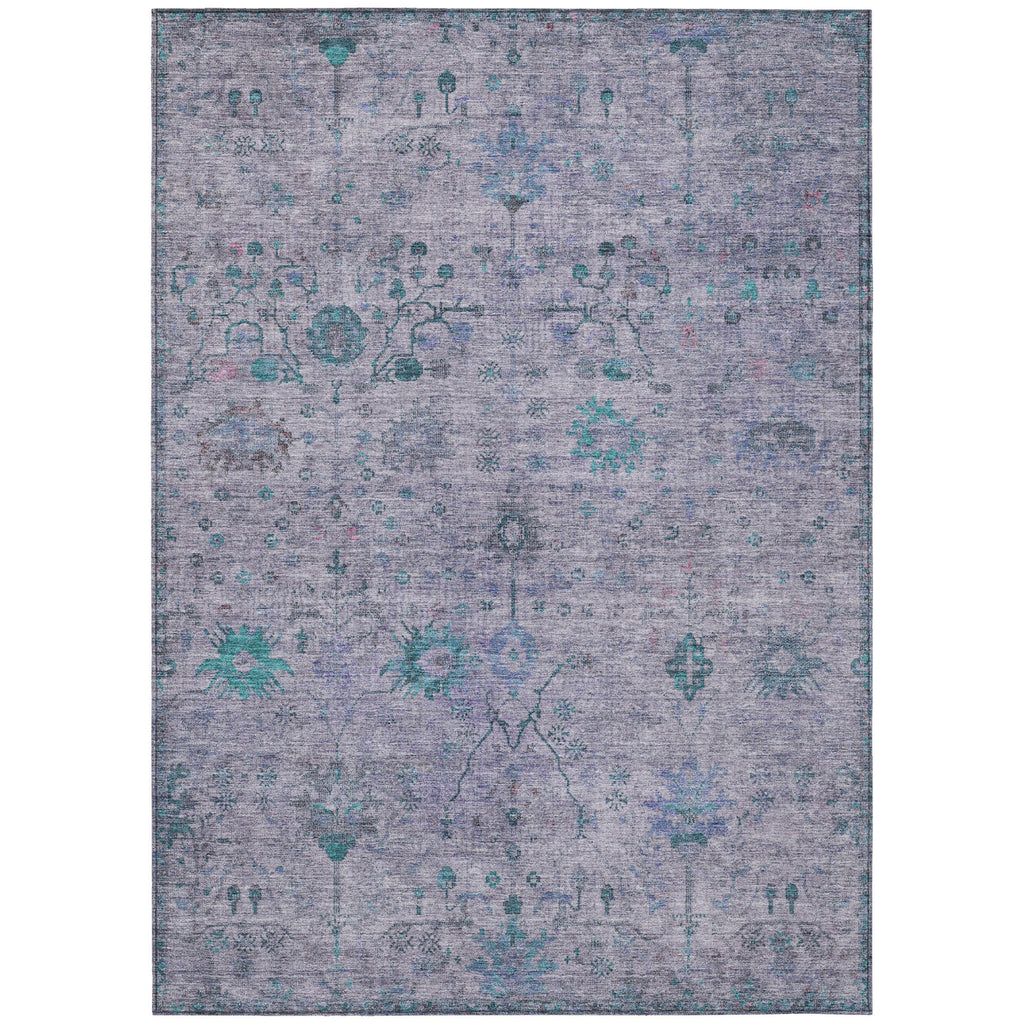 Piper Looms Chantille Arabesque ACN1972 Lavender Machine Washable Area Rug main image