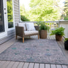 Piper Looms Chantille Arabesque ACN1972 Lavender Machine Washable Area Rug Outdoor Lifestyle Image Feature