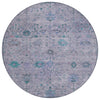 Piper Looms Chantille Arabesque ACN1972 Lavender Machine Washable Area Rug Round Main Image