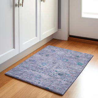 Piper Looms Chantille Arabesque ACN1972 Lavender Machine Washable Area Rug Scatter Lifestyle Image Feature