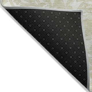Piper Looms Chantille Arabesque ACN1973 Ivory Machine Washable Area Rug Backing Image