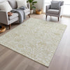 Piper Looms Chantille Arabesque ACN1973 Ivory Machine Washable Area Rug Lifestyle Image Feature