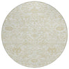 Piper Looms Chantille Arabesque ACN1973 Ivory Machine Washable Area Rug Round Main Image