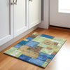 Piper Looms Chantille Geometric ACN1974 Blue Machine Washable Area Rug Scatter Lifestyle Image Feature