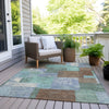 Piper Looms Chantille Geometric ACN1974 Brown Machine Washable Area Rug Outdoor Lifestyle Image Feature
