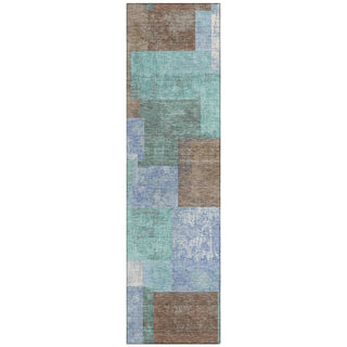 Piper Looms Chantille Geometric ACN1974 Brown Machine Washable Area Rug Runner Main Image