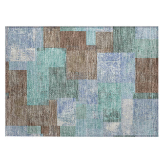 Piper Looms Chantille Geometric ACN1974 Brown Machine Washable Area Rug Scatter Main Image