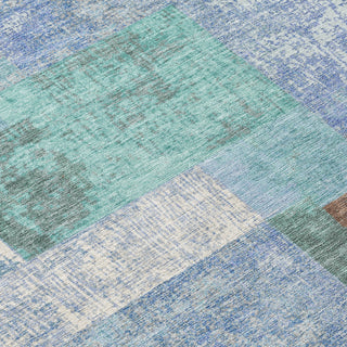 Piper Looms Chantille Geometric ACN1974 Brown Machine Washable Area Rug Swatch Image