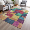 Piper Looms Chantille Geometric ACN1974 Gold Machine Washable Area Rug Lifestyle Image Feature