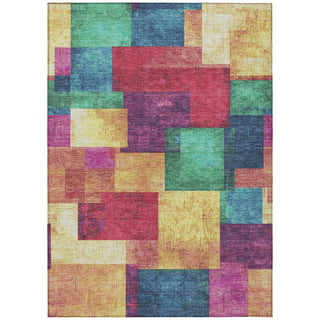 Piper Looms Chantille Geometric ACN1974 Gold Machine Washable Area Rug main image