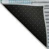 Piper Looms Chantille Geometric ACN1975 Aqua Machine Washable Area Rug Backing Image