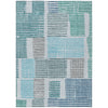 Piper Looms Chantille Geometric ACN1975 Aqua Machine Washable Area Rug main image