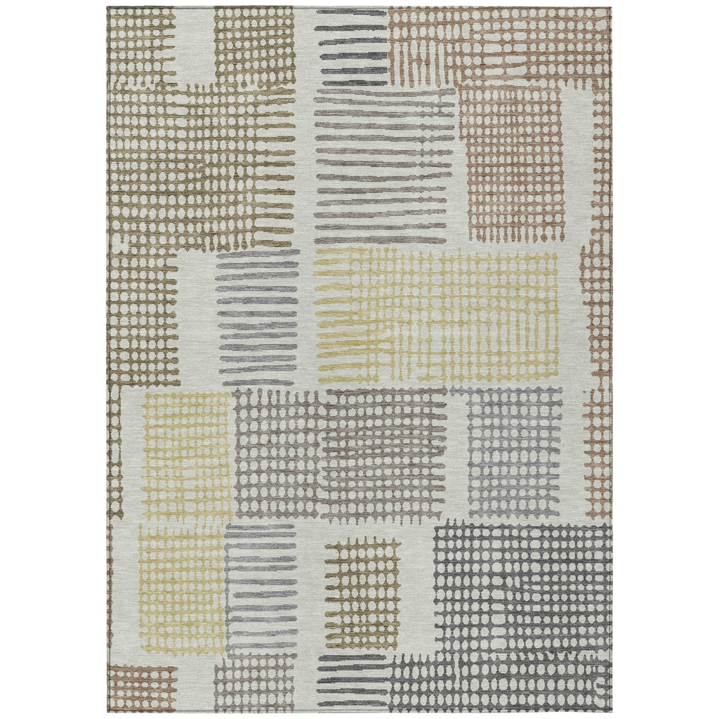 Piper Looms Chantille Geometric ACN1975 Dune Machine Washable Area Rug main image