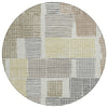 Piper Looms Chantille Geometric ACN1975 Dune Machine Washable Area Rug Round Main Image
